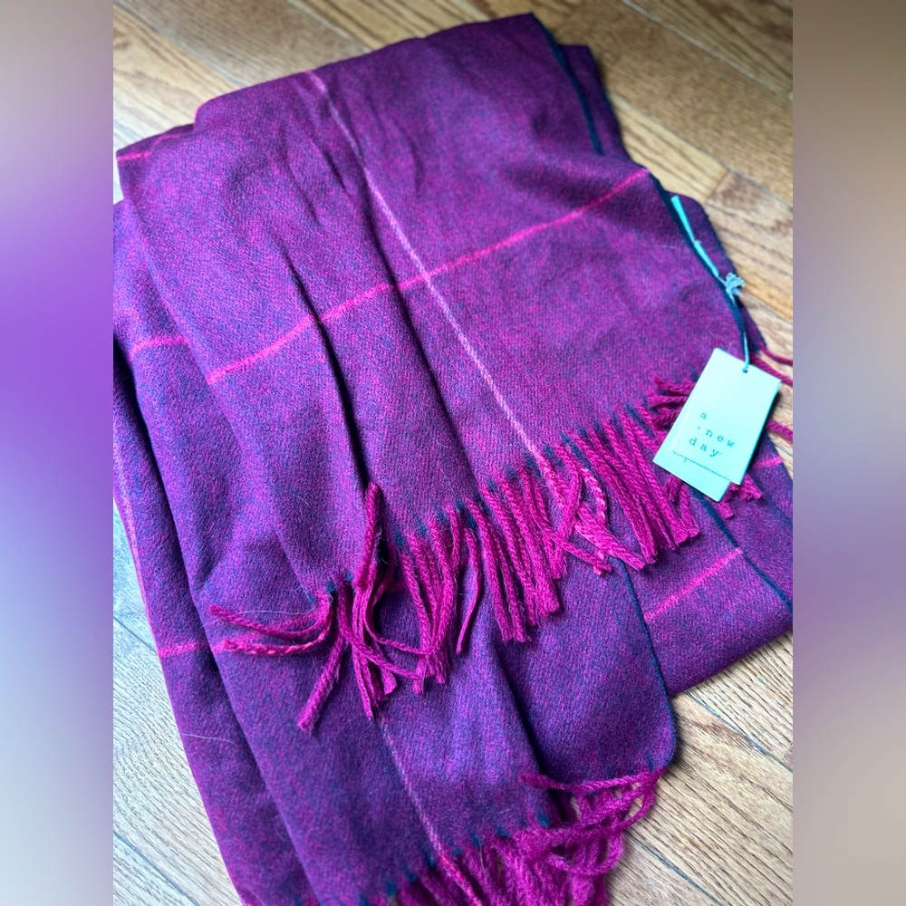 Elegant Burgundy Scarf by A New Day From Target